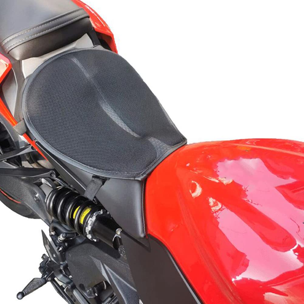 Shockproof Motorcycle Seat Cushion - Breathable Pressure Relief Pad for Comfortable Riding