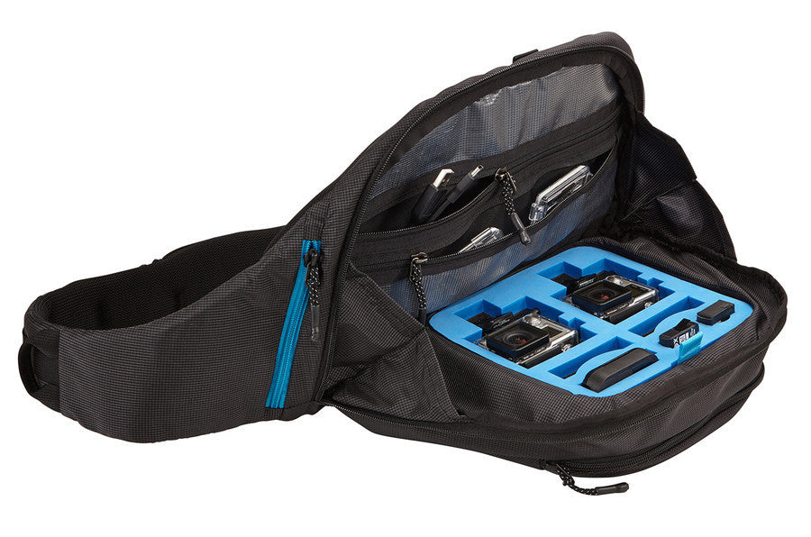 Thule Legend GoPro Sling Pack - Waterproof Camera Bag for Hiking, Travel & Adventure - Compact Shoulder Backpack for GoPro Hero 12/11/10/9, DSLR & Accessories