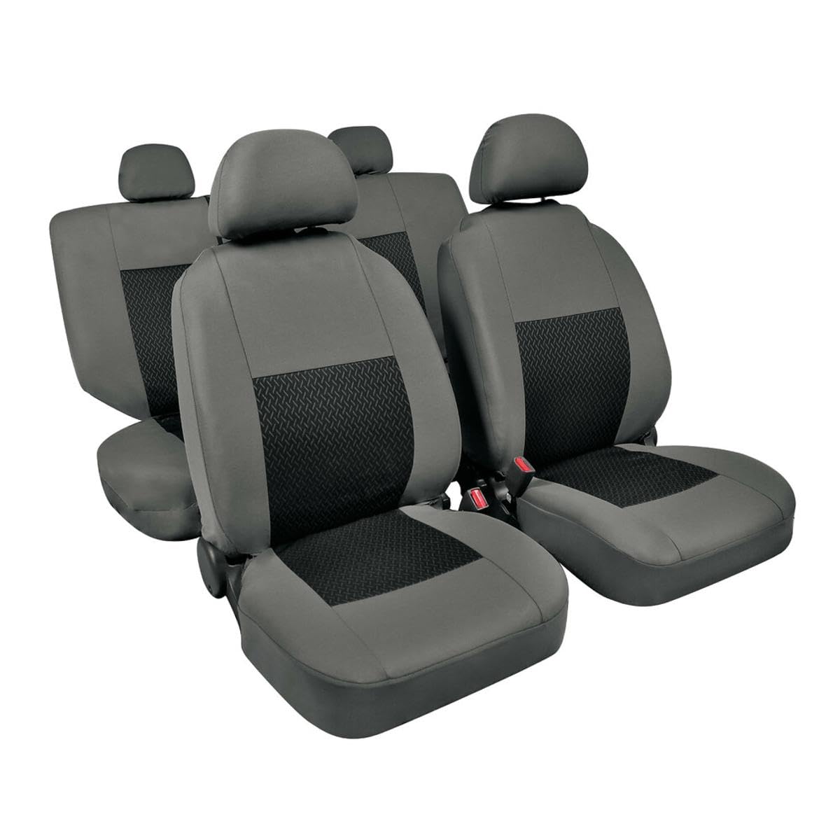 Premium 54992 Linear Set Car Seat Covers - Universal Fit for Cars, Trucks & SUVs - Waterproof & Anti-Slip Protection for Driving, Commuting & Road Trips