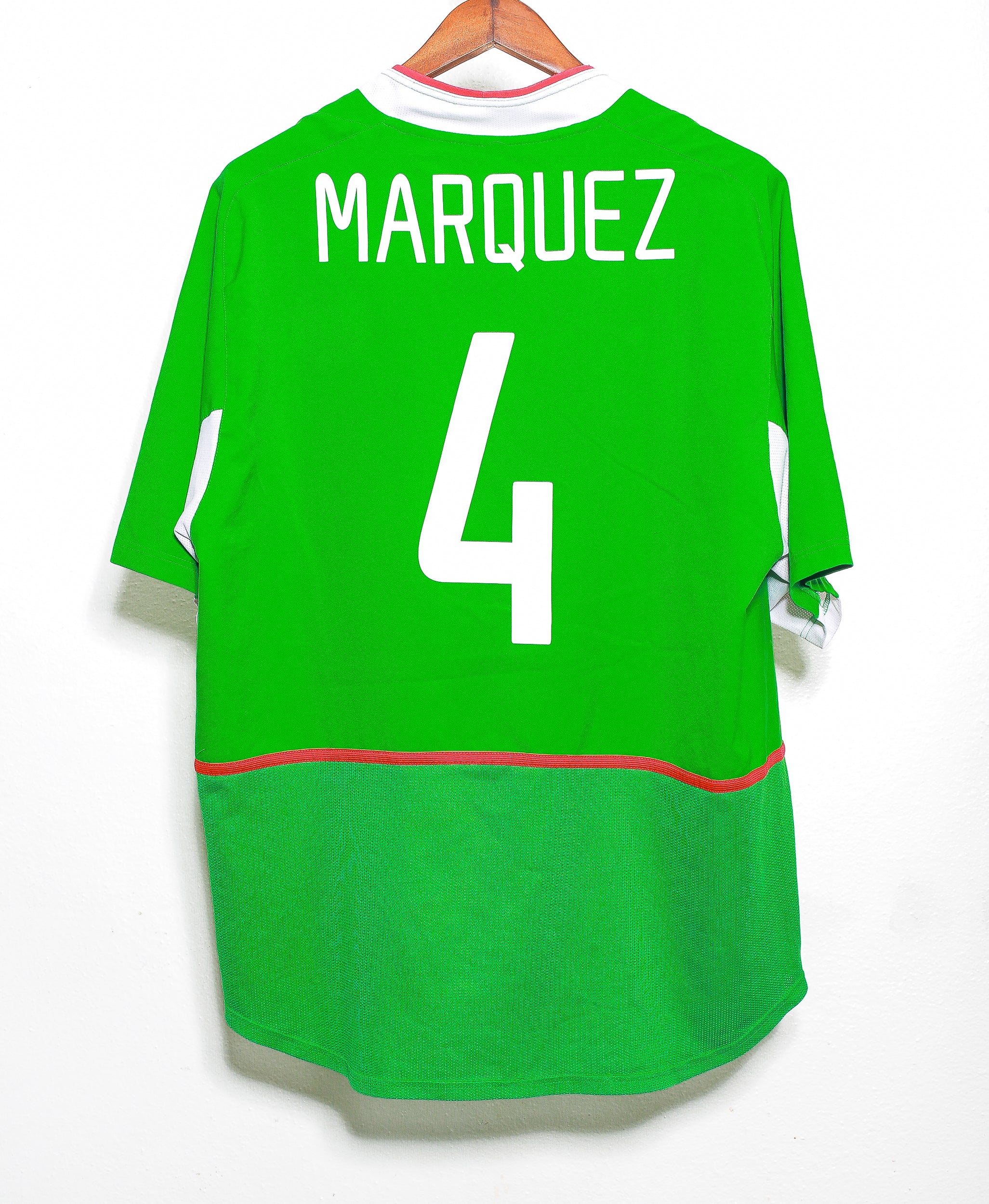 Authentic 2003 Mexico Home #4 Marquez Soccer Jersey (XL) - Perfect for Fans, Collectors & Match Days