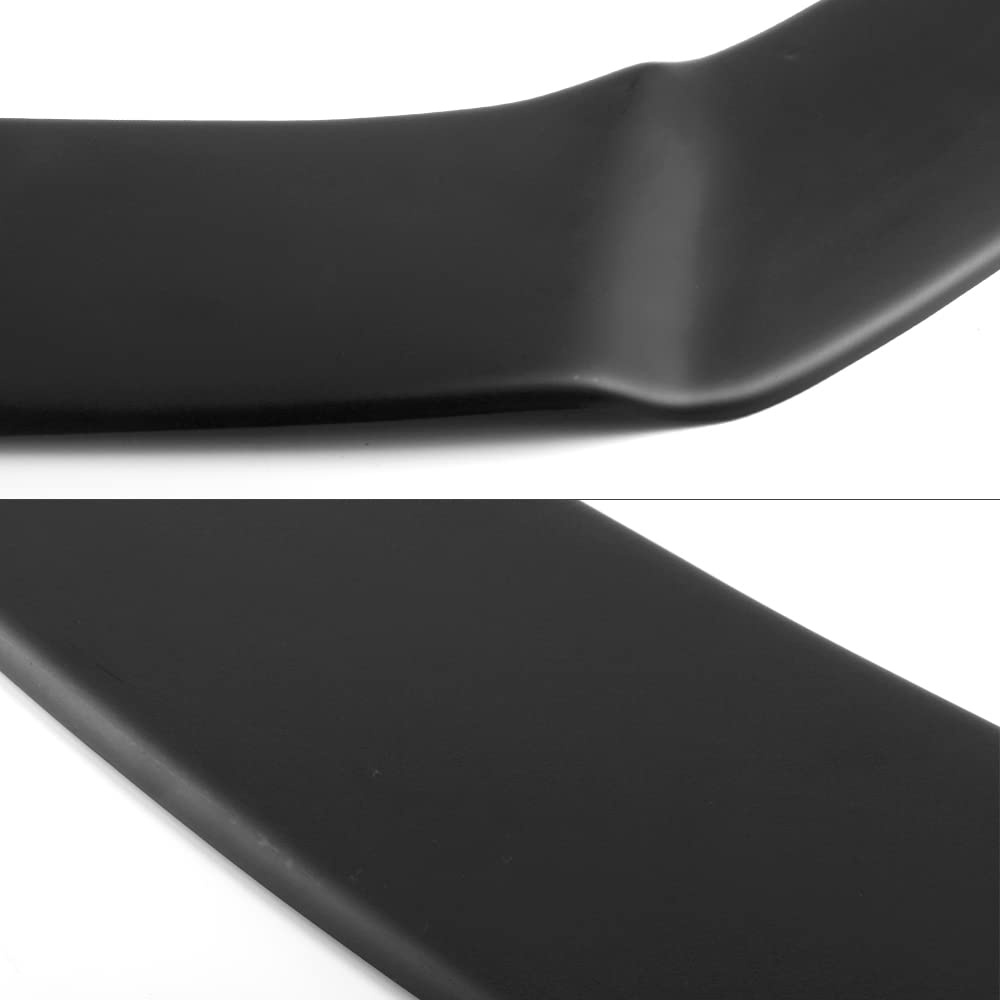 IKON MOTORSPORTS Front Splitter Lip & Rods for 2018-2019 Toyota C-HR - Matte Black Polypropylene Body Kit, Air Dam Chin Spoiler with Blue Support Rods | Aggressive Styling & Improved Aerodynamics for Street Racing & Car Shows