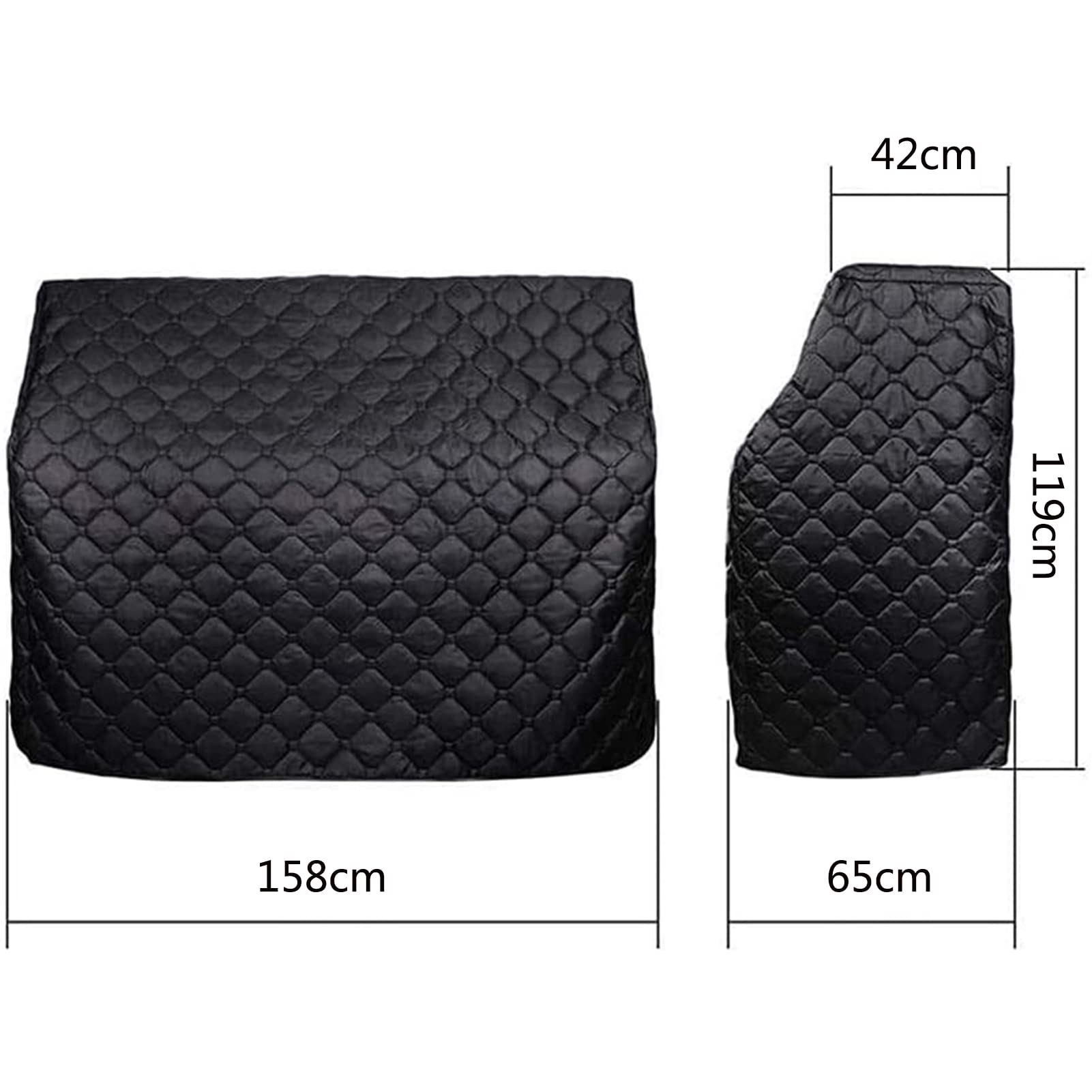 Premium Upright Piano Cover - Thick Cotton Lining, Waterproof & Dustproof - Black - Perfect for Home, Studio & Church Piano Protection