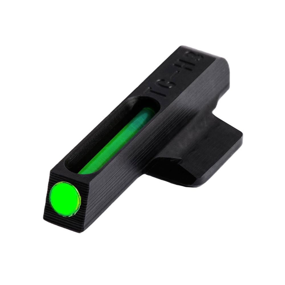 Truglo TFO Tritium & Fiber-Optic Handgun Sight Set - High Visibility Front & Rear Night Sights for 1911 Pistols | Durable Compact Design for Tactical Shooting & Home Defense