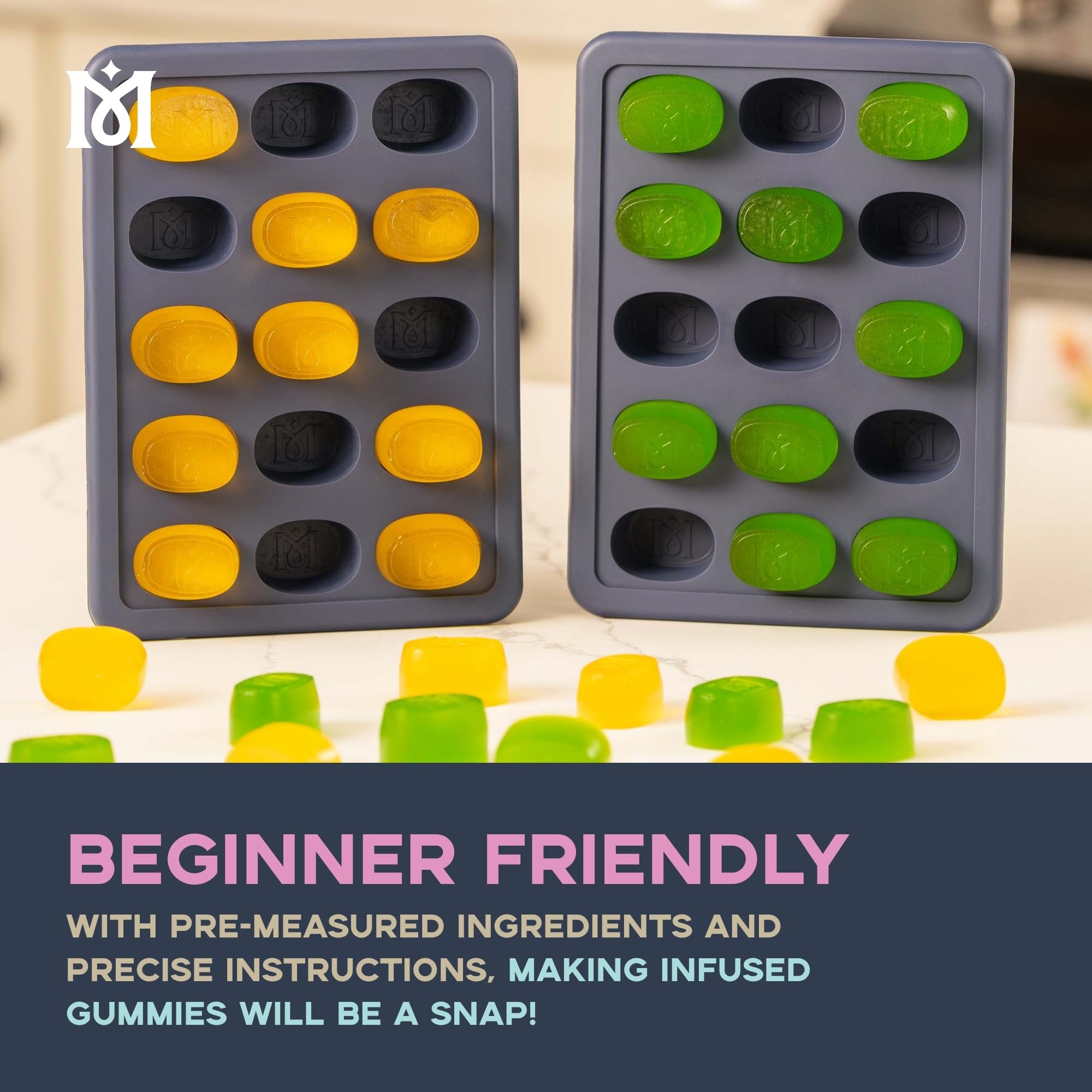 Magical Butter Gummy Making Kit with Silicone Molds, Spatulas & Measuring Cups - DIY Homemade Mango Lime Edible Gummies - Perfect for Parties, Gifts & Healthy Snacks