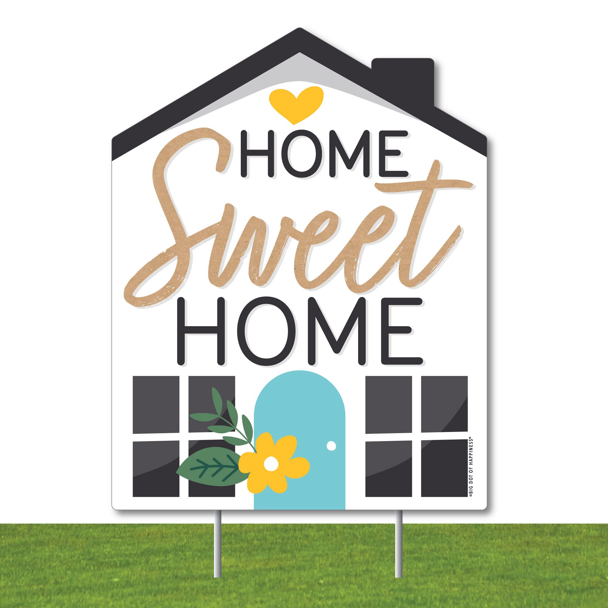 Big Dot of Happiness Welcome Home Housewarming Sign - Outdoor Lawn & Yard Decor for New Home - 1 Piece - Perfect for Front Yard Greetings & Neighborhood Celebrations