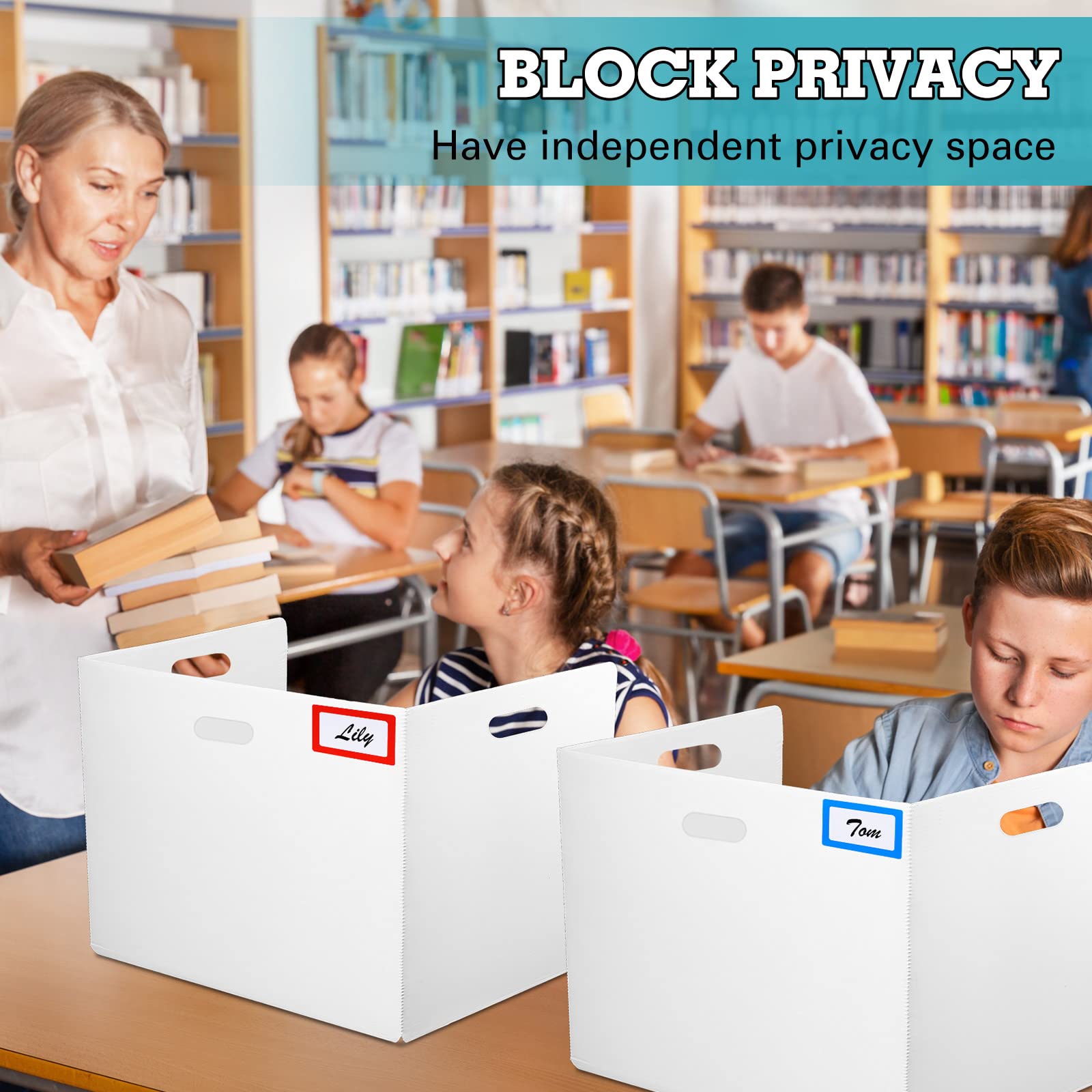 10 Pack Classroom Privacy Boards for Students - 15