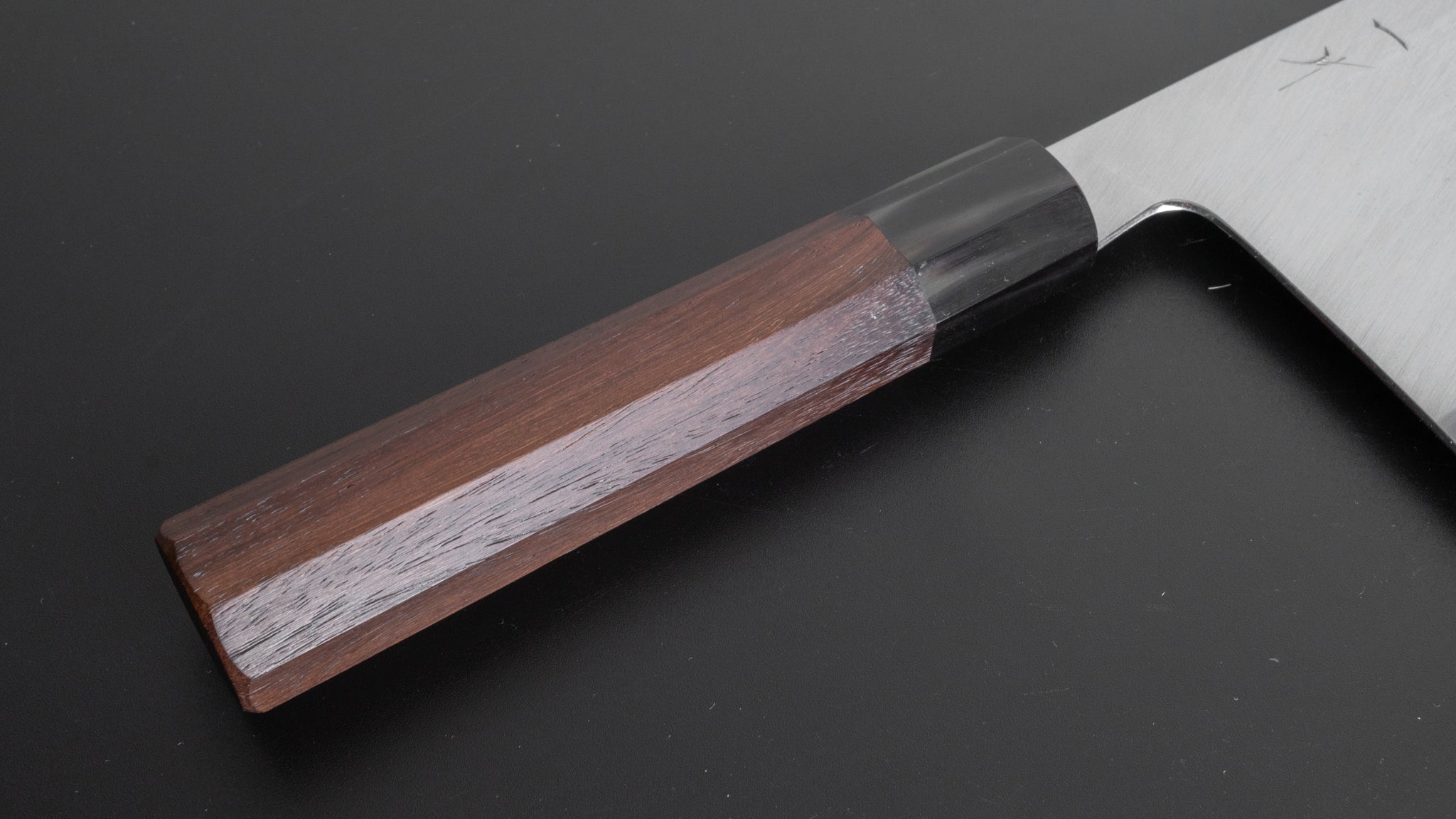 Hitohira Togashi White #1 Stainless Clad Migaki Chinese Cleaver 180mm with Taihei Rosewood Handle - Professional Japanese Chef Knife for Slicing, Dicing & Chopping Vegetables, Meat & Herbs