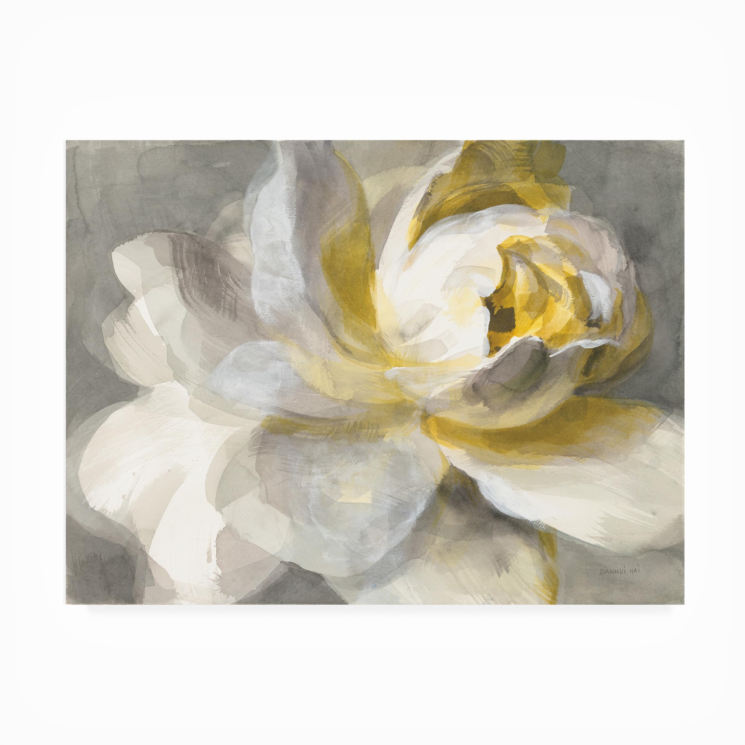 Trademark Fine Art Danhui Nai 'Abstract Rose' Canvas Print - Waterproof UV-Resistant Outdoor Wall Art for Patio, Garden & Poolside Decor