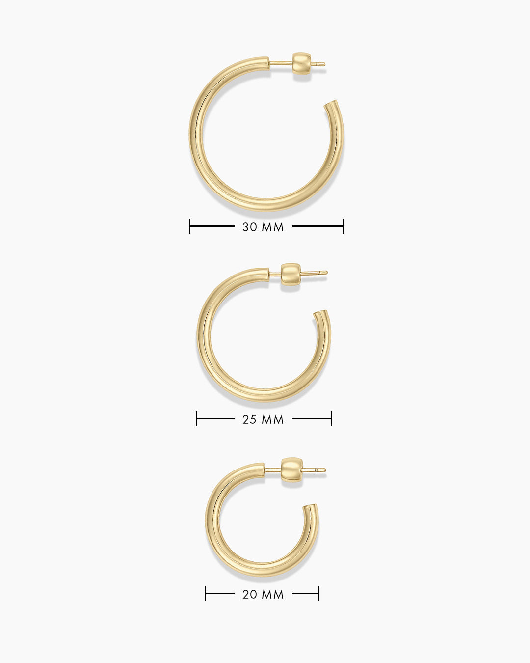 14K Gold Carter Single Hoop Earrings - Dainty Minimalist Hoops for Women - Perfect for Everyday Wear, Date Nights & Gifting