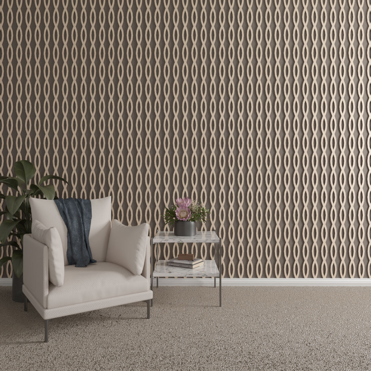 Rakaia Adjustable Wood Slat Wall Panel Kit - DIY Modern Acoustic Wall Decor for Living Room, Bedroom & Office