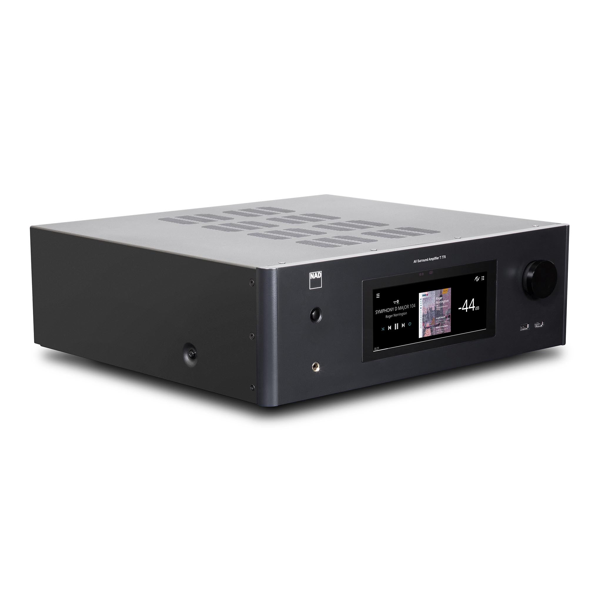 NAD T 778 Reference A/V Receiver - Premium 8K Home Theater Receiver with Dolby Atmos, Wi-Fi & Bluetooth - Perfect for Home Cinema and Music Streaming