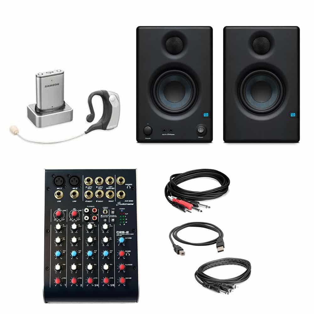Complete Virtual Content Creator Kit with Wireless Mic System for Laptop - Perfect for YouTube, Podcasting & Live Streaming