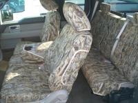 Premium Durafit Custom Seat Covers for Ford F150 XLT SuperCrew (Front & Rear Set) - 40/20/40 Split Bench with Center Console Access & Airbag Compatible - 60/40 Rear Split Bench - Black Neoprene - Perfect for Work Trucks, Off-Roading & Family Protection