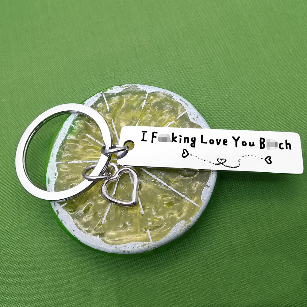 I Love You Couple Keychain Set - Romantic Anniversary & Valentine's Day Gifts for Girlfriend, Boyfriend, Husband, Wife - Perfect Birthday & Wedding Present for Him Her - Cute Matching Keychains for Couples to Share Love Everyday