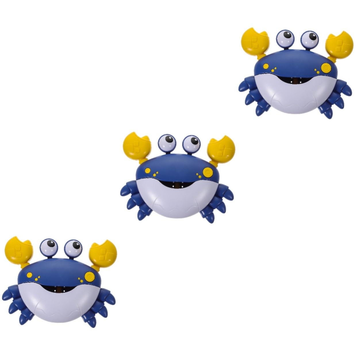 HEMOTON 3 Pack Crab Bubble Blower Machine - Automatic Bubble Maker for Kids, Fun Bath Toys for Toddlers - Perfect for Outdoor Play, Birthday Parties & Bathtime Fun
