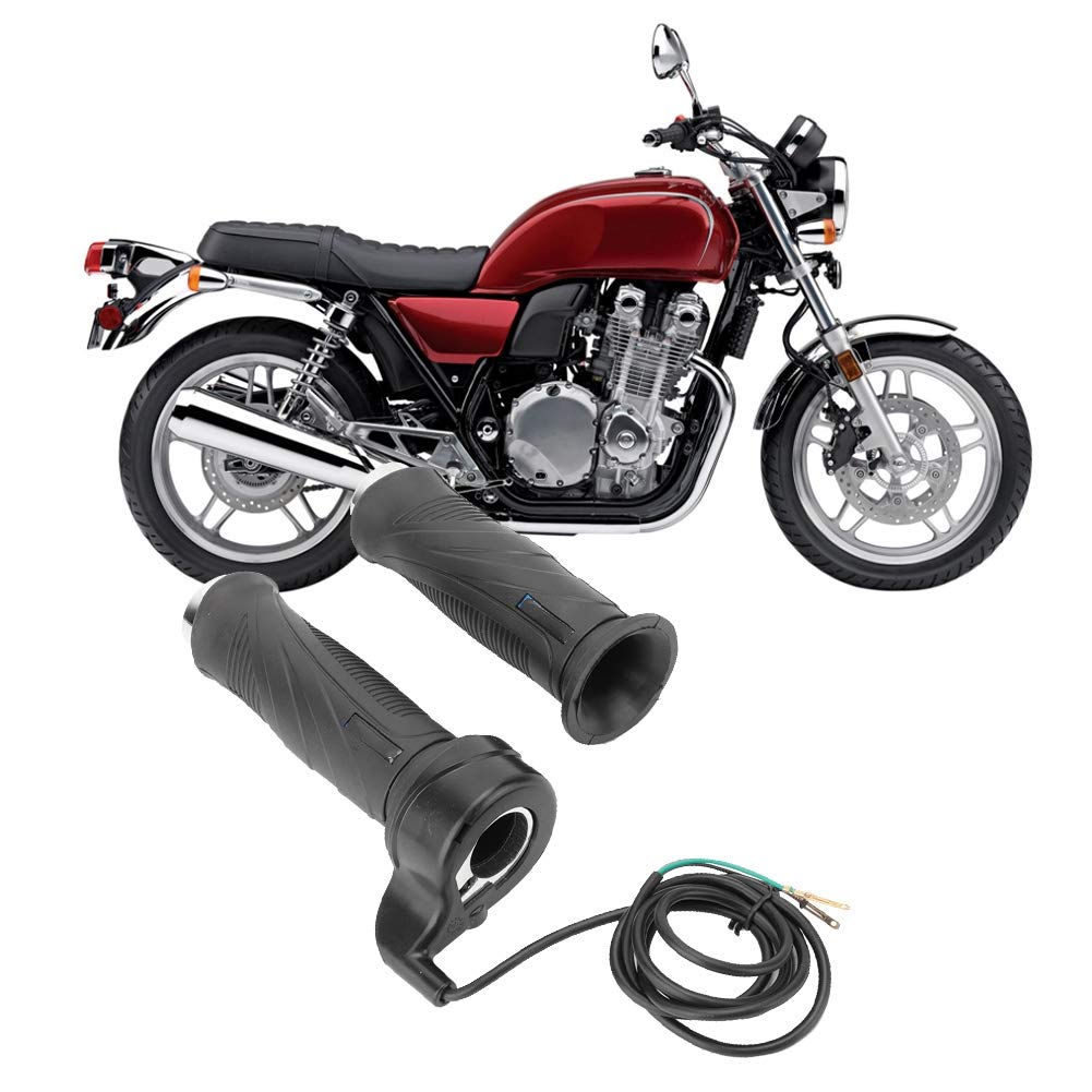 KIMISS Motorcycle Throttle Grip with Cable - Electric Throttle for Scooter, ATV, and Ebike Speed Control - Perfect for Off-Road Adventures and Urban Commuting