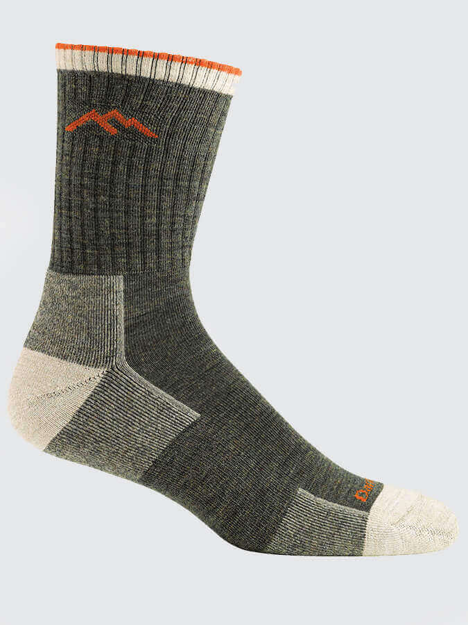 Darn Tough 1466 Hiker Micro Crew Cushion Socks for Men - Moisture-Wicking Hiking Socks for Outdoor Adventures & Daily Wear