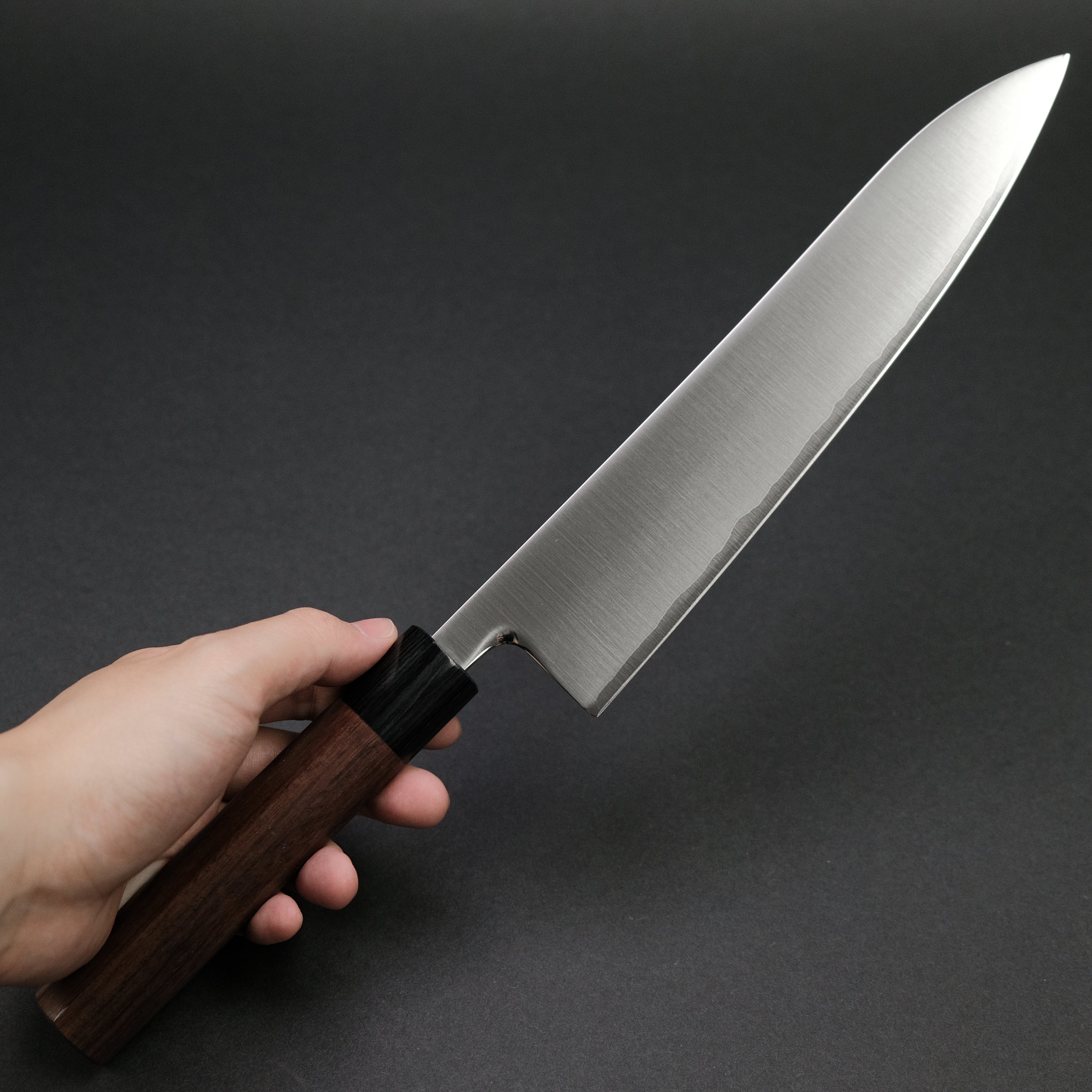 Premium Akifusa Powder Metal Steel Gyuto 240mm Chef Knife with Ebony Handle - Professional Japanese Kitchen Knife for Slicing, Dicing & Meat Cutting