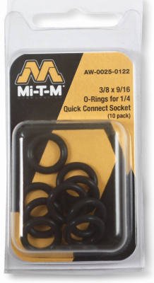 Mi-T-M Pressure Washer O-Ring Replacement Kit - 10-Piece Seals & Gaskets Set for Power Washer Maintenance - Perfect for Cleaning Driveways, Decks & Outdoor Equipment