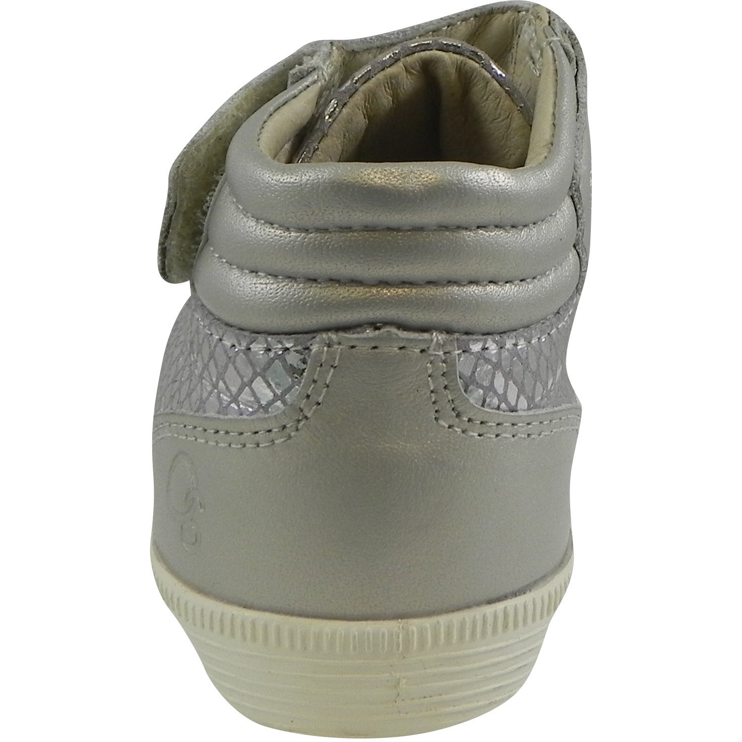 Old Soles 1035 Girls' Plush Lace-Up High Top Sneakers - Lavender Grey Snake Print - Comfortable School Shoes & Casual Wear for Toddler Girls