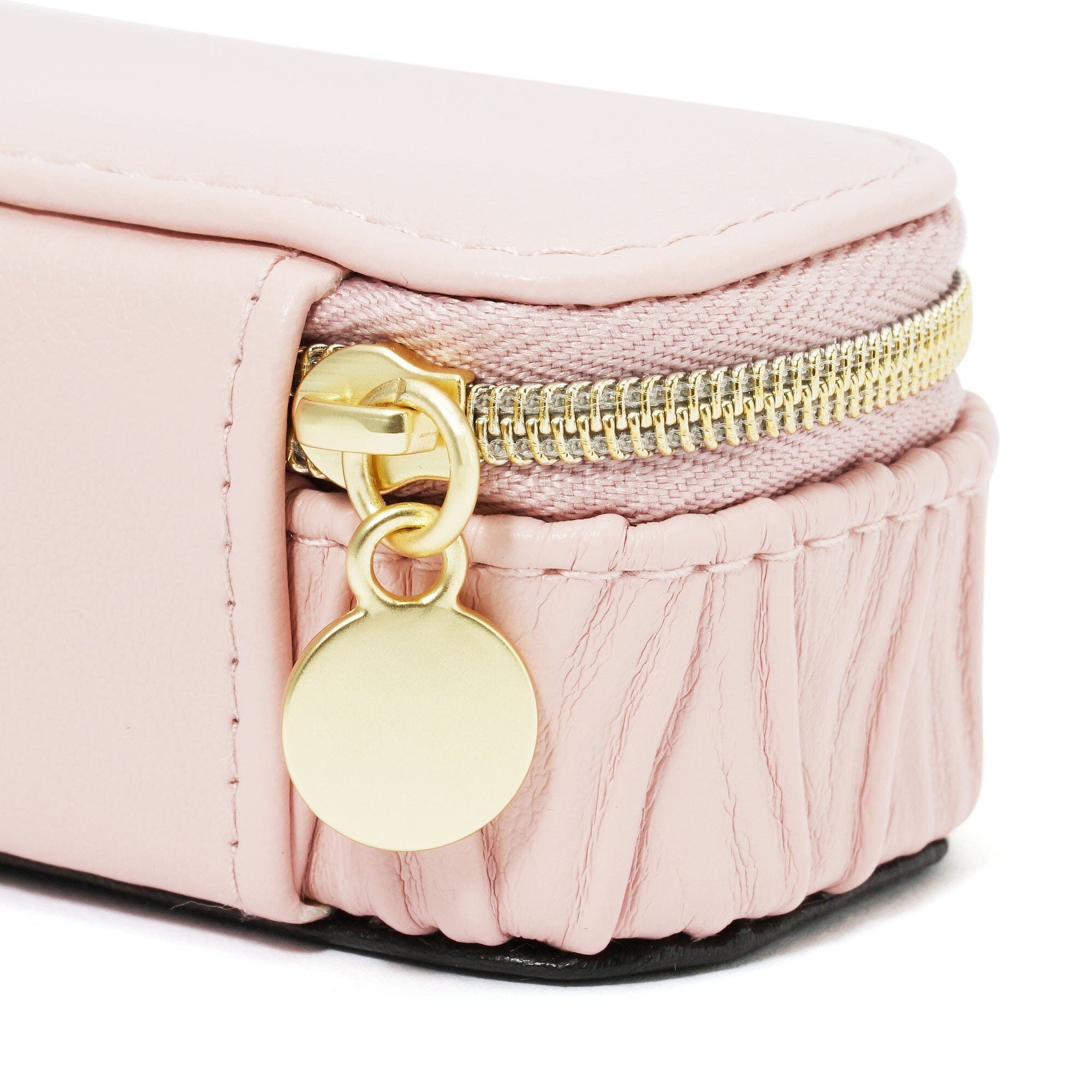 Elegant Pink Embossed Mini Travel Jewelry Box - Perfect for Vacation, Bridesmaid Gifts & Organizing Rings, Earrings & Necklaces On The Go