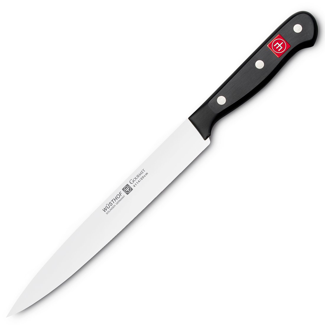 Wusthof Gourmet 8-Inch Carving Knife - Premium German Stainless Steel Kitchen Knife for Slicing Roasts, Turkey, and Meats - Perfect for Holiday Dinners and Professional Chefs