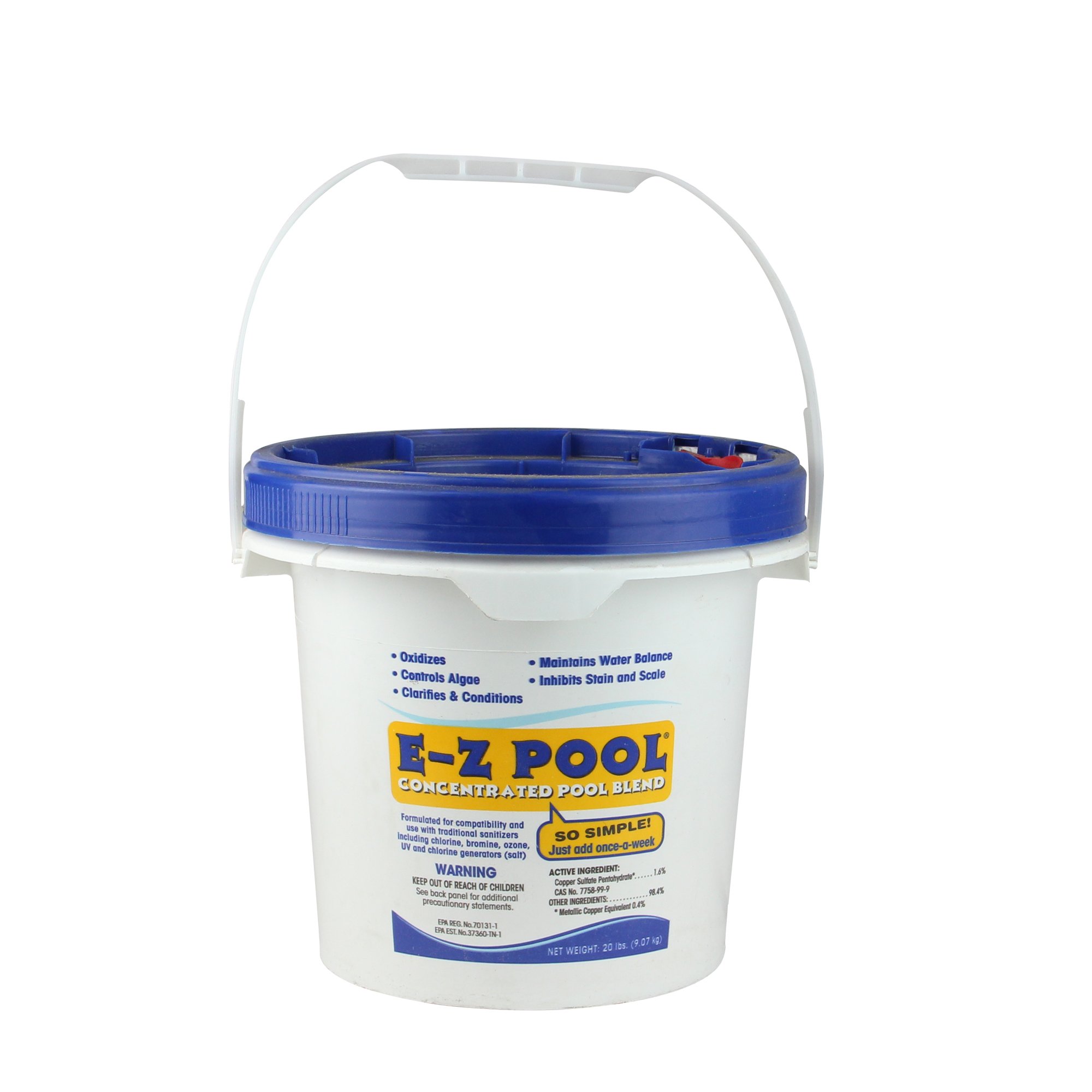 EZ Pool Concentrated Pool Blend Water Care - 20 lb. | Premium Swimming Pool Chemical for Crystal Clear Water | Ideal for Inground & Above Ground Pools, Spas & Hot Tubs