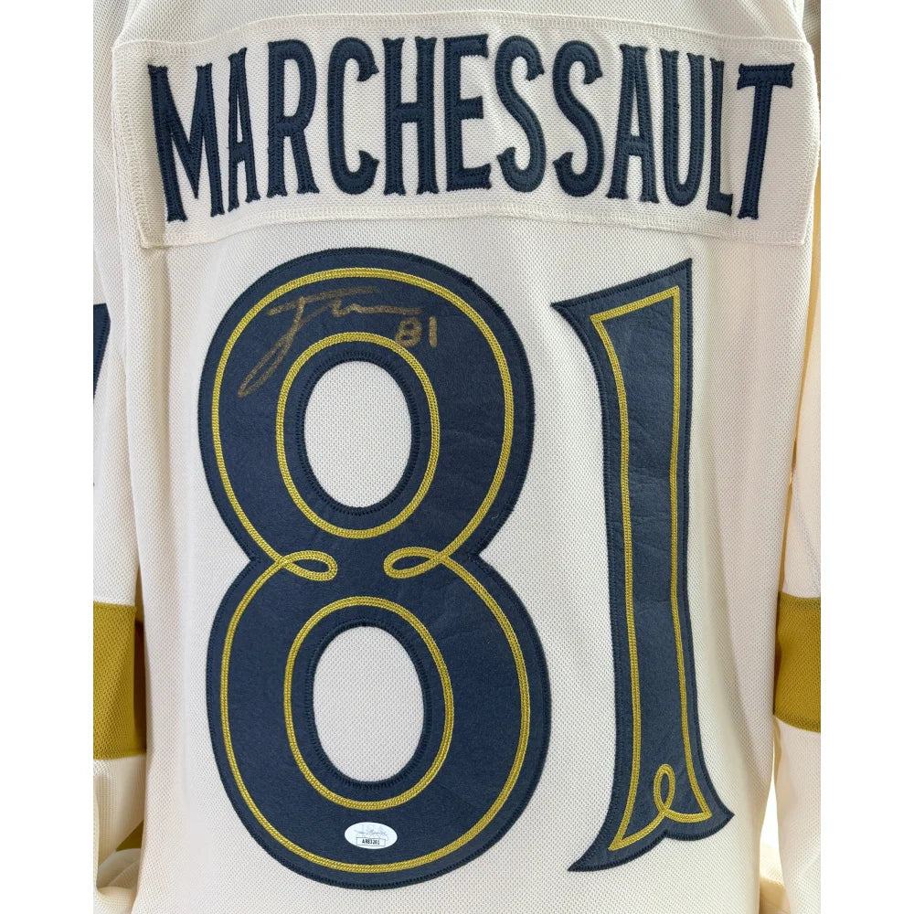 Jonathan Marchessault Autographed Vegas Golden Knights 2024 Winter Classic Jersey with JSA COA - Signed Hockey Memorabilia for Collectors & Fans - Perfect for Display, Gifts, and Sports Memorabilia Collections
