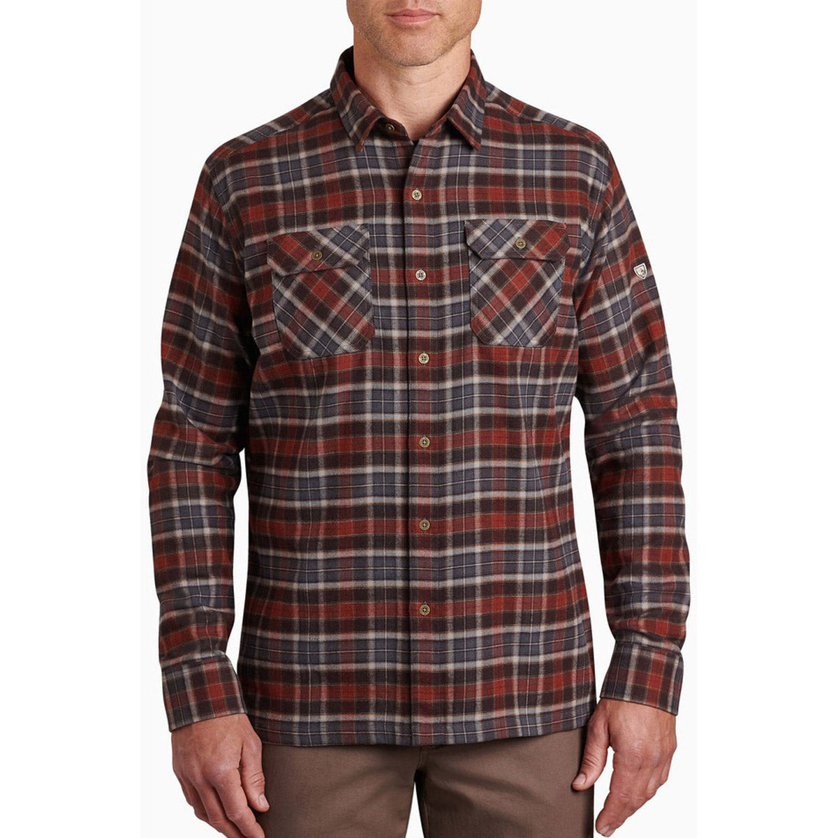 Dillingr Men's Flannel Shirt for Men - Soft Plaid Long Sleeve Button Down Shirt for Casual Wear, Outdoor Activities & Fall Fashion