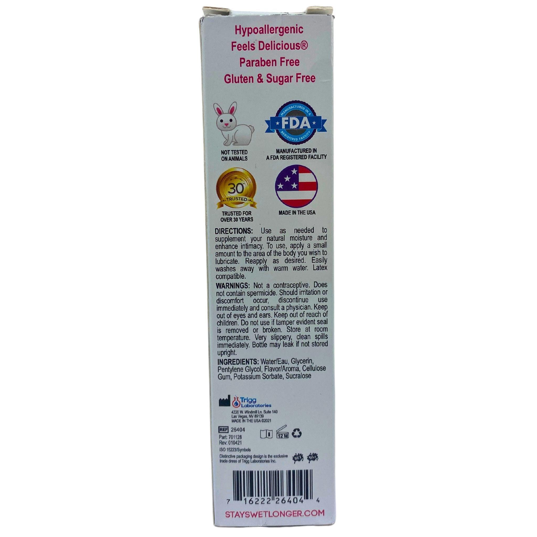 Hypoallergenic Water-Based Flavored Lubricant - 3.1oz (80 Pack) - Perfect for Sensitive Skin & Intimate Moments