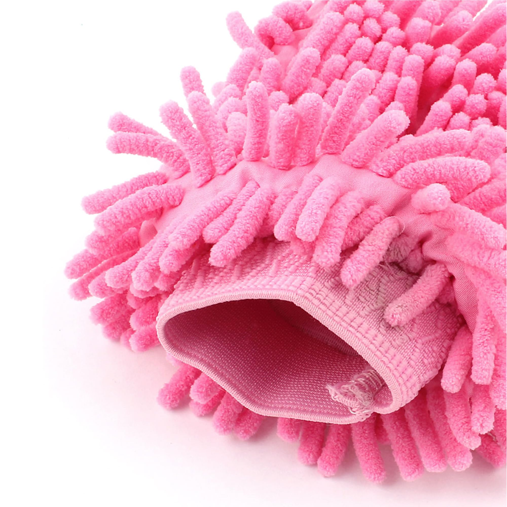 Premium Microfiber Car Cleaning Mitt Glove - Soft, Absorbent & Scratch-Free for Auto Detailing (Pink) | Perfect for Hand Washing, Waxing & Polishing Your Vehicle