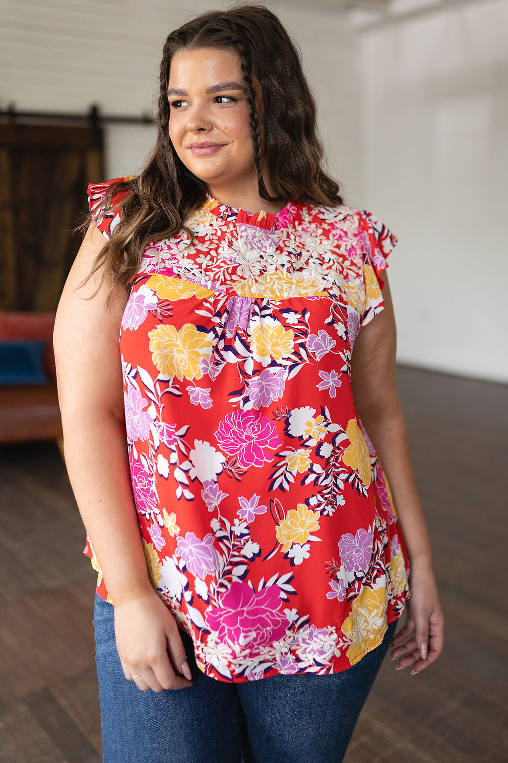 Floral Print Women's Blouse - Elegant Floral Top for Spring & Summer, Casual Wear, Office Outfits, and Date Nights