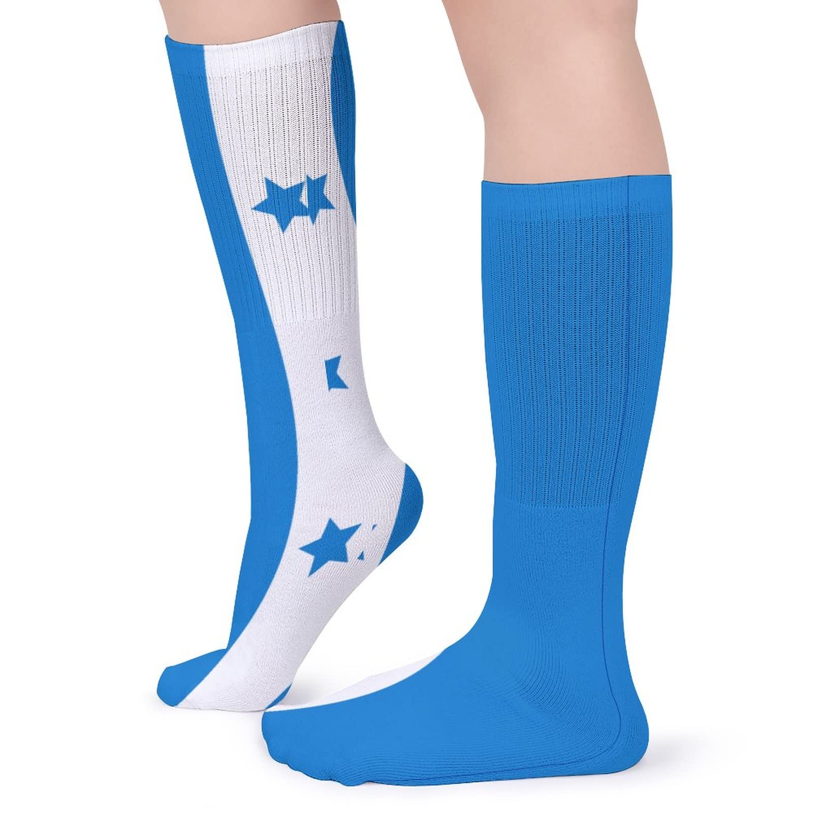 **Honduras Flag Casual Socks for Men & Women – 5 Pairs Moisture-Wicking, Breathable Athletic Socks – Perfect for Running, Gym, and Everyday Wear**