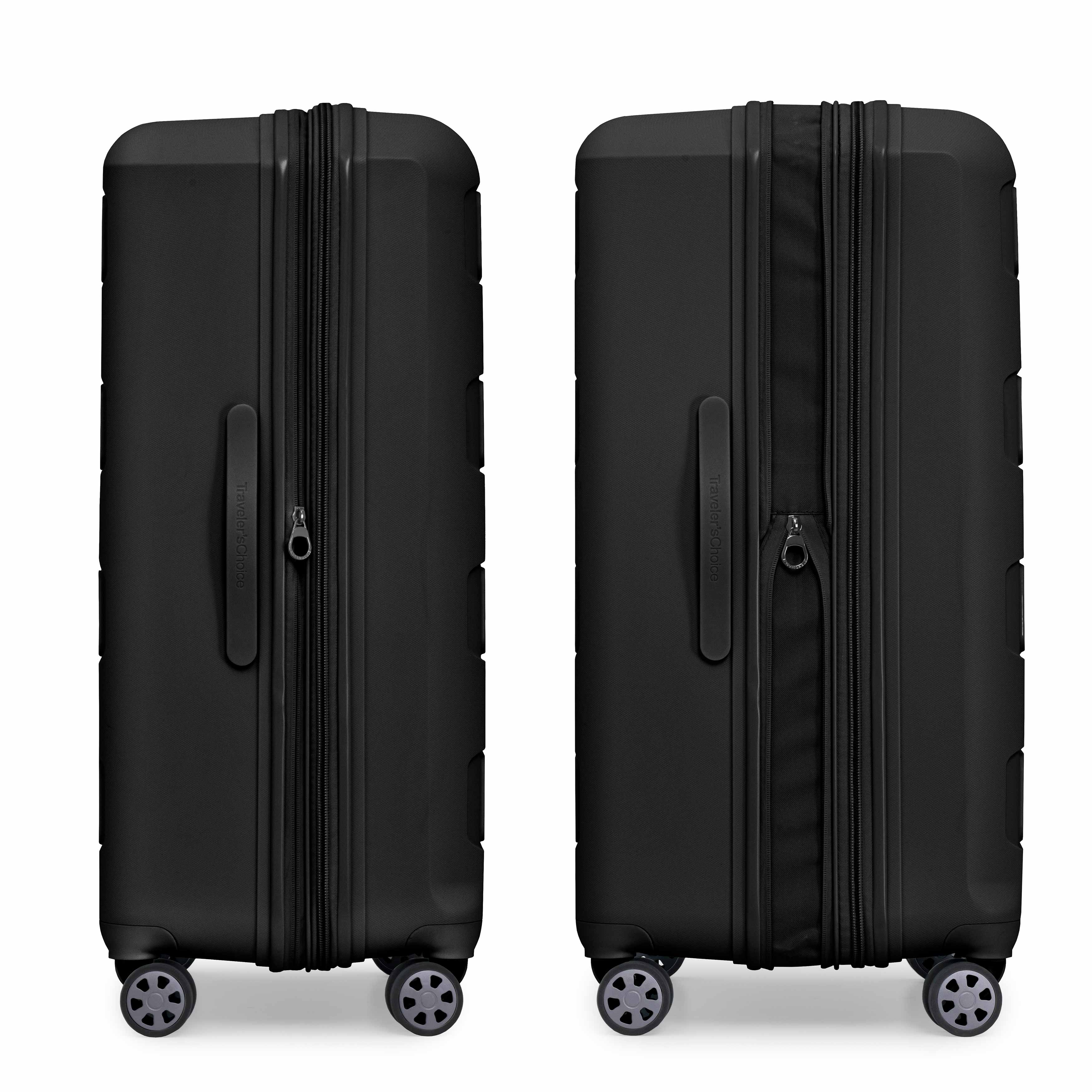 Pagosa 3 Piece Luggage Set - Lightweight Spinner Suitcase with TSA Lock - Perfect for Travel, Business Trips & Vacations