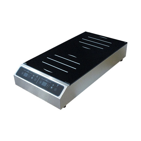 Equipex GL2 3500F 2-Burner Countertop Induction Range - Commercial & Home Kitchen Use for Fast Cooking & Energy Efficiency