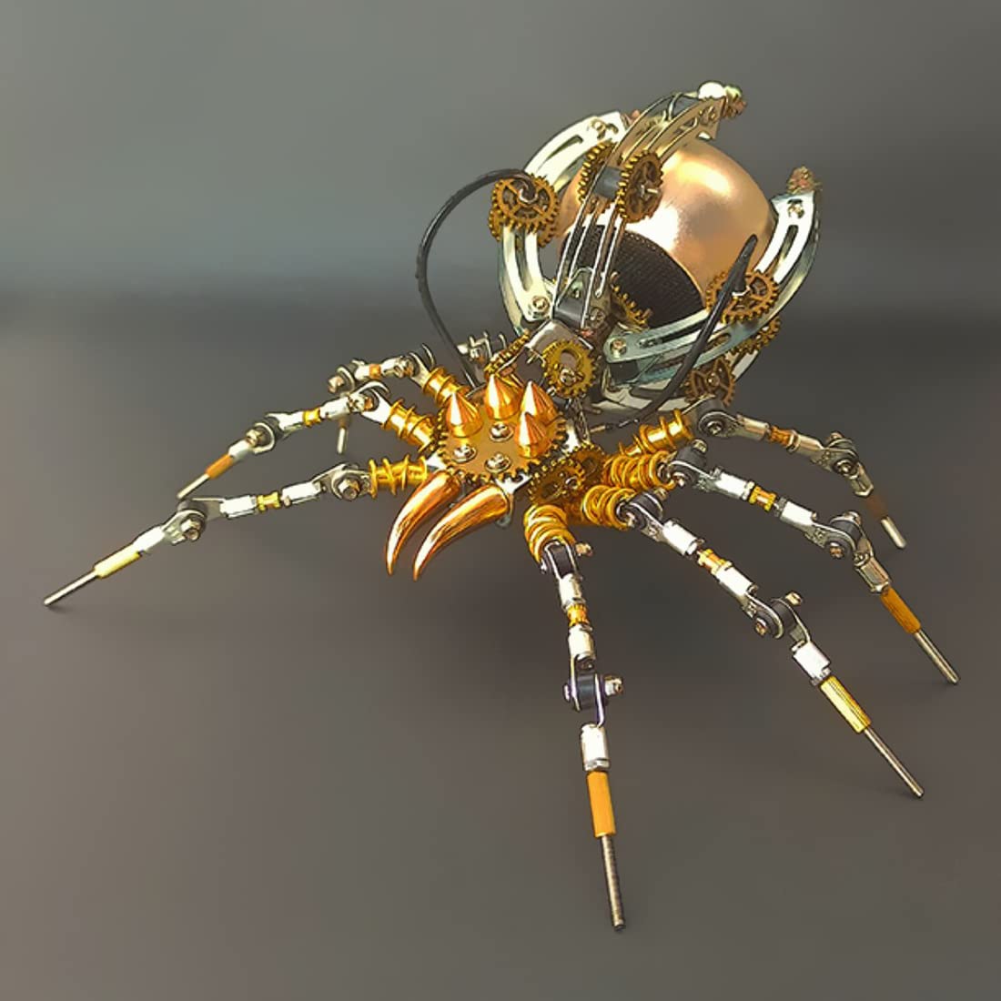 3D Metal Puzzle Spider with Built-in Speaker - DIY Assembly Model Kit for Adults & Teens - Includes Tools & Step-by-Step Guide - Perfect STEM Gift, Home Decor, and Desk Ornament for Office, Gaming Room, or Study Space