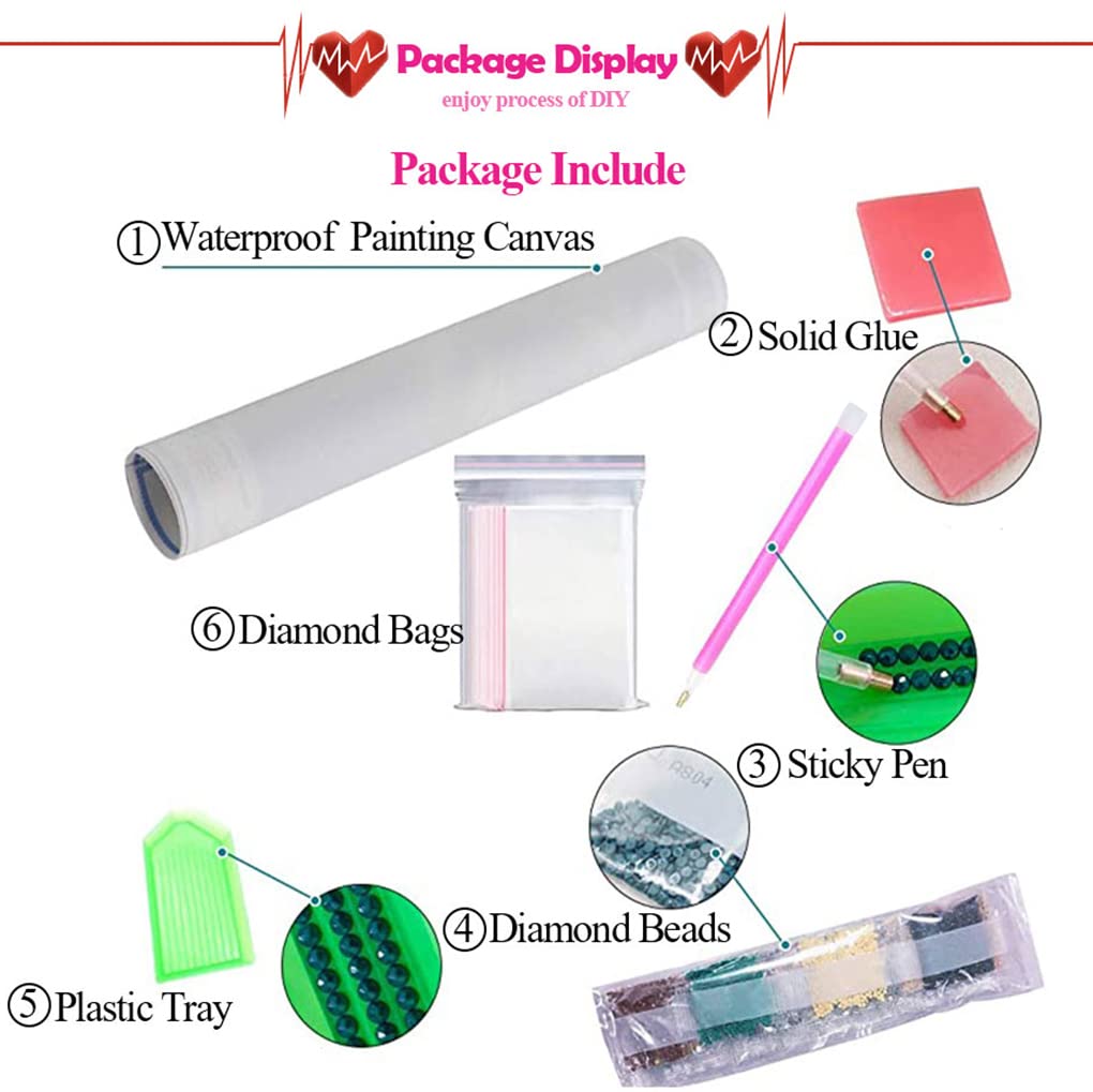 5D Diamond Painting Kit for Adults - Hummingbird Full Drill DIY Diamond Art, 12x16 Inch Wall Decor, Perfect Gift for Home & Office Decoration | Relaxing Craft Hobby for Stress Relief & Creative Expression