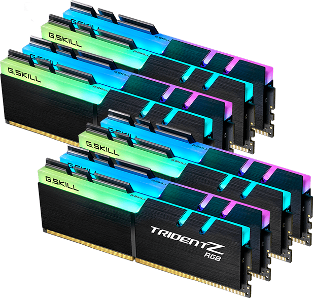 G.SKILL TridentZ RGB 64GB (8x8GB) DDR4 3866MHz Desktop Memory Kit - High Performance RAM for Gaming PCs, Workstations, and Content Creation