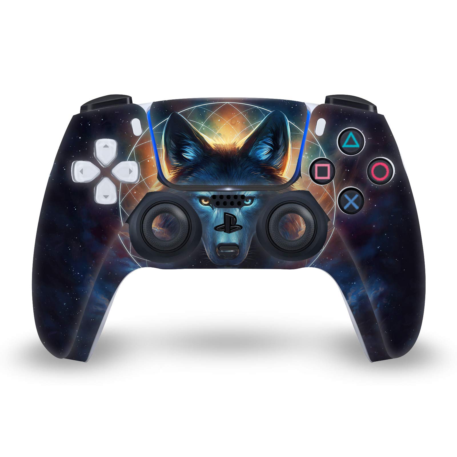 Jonas JoJoesArt Jödicke Dreamcatcher Wolf Vinyl Skin Cover for Sony PS5 DualSense Controller | Officially Licensed Gaming Accessory | Perfect for PS5 Players & Wolf Art Lovers
