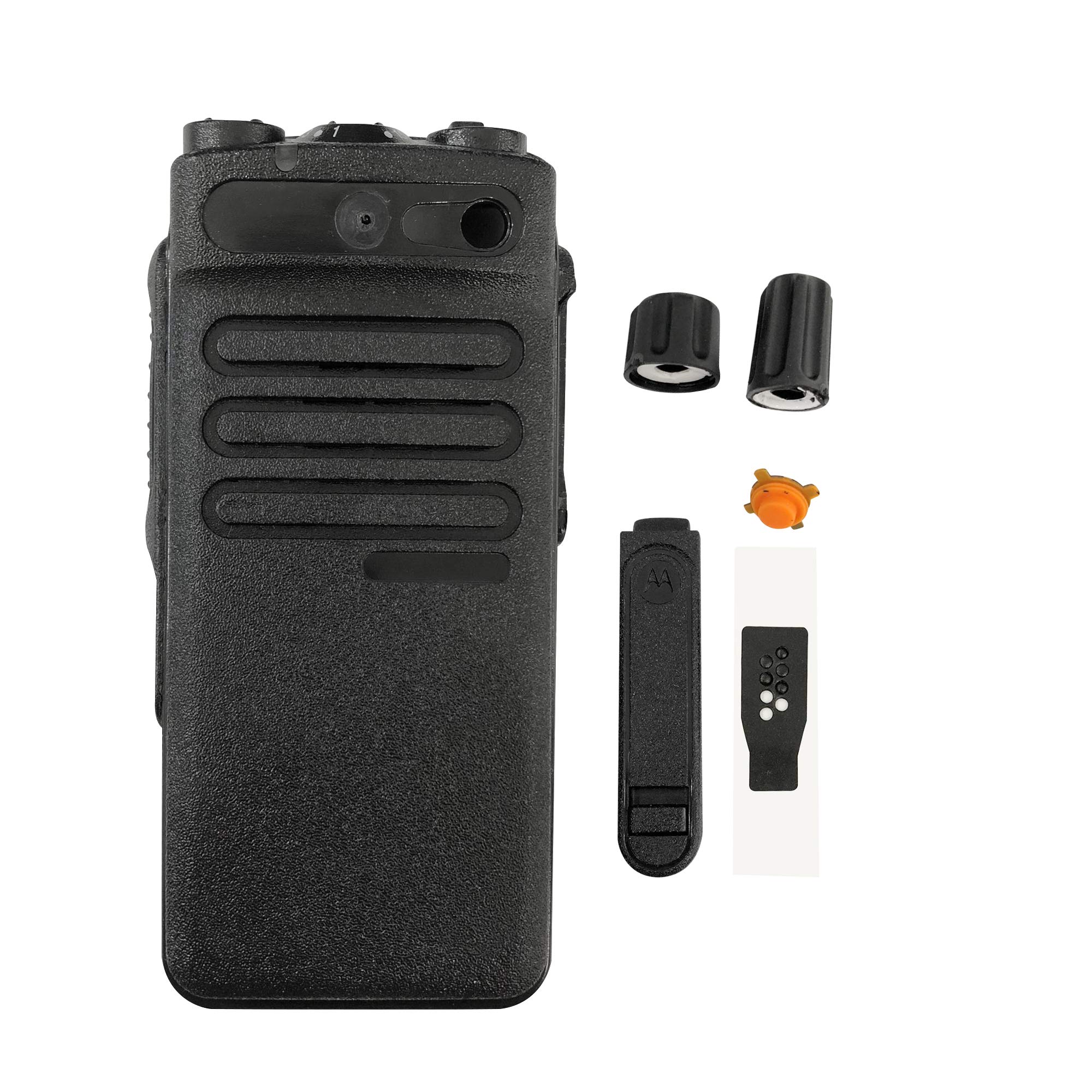 Amasu XPR3300e Replacement Housing Case Front Cover (No Keypad) - Compatible with Motorola XPR3300e Two-Way Radio - Durable Protection for Construction, Security & Outdoor Use
