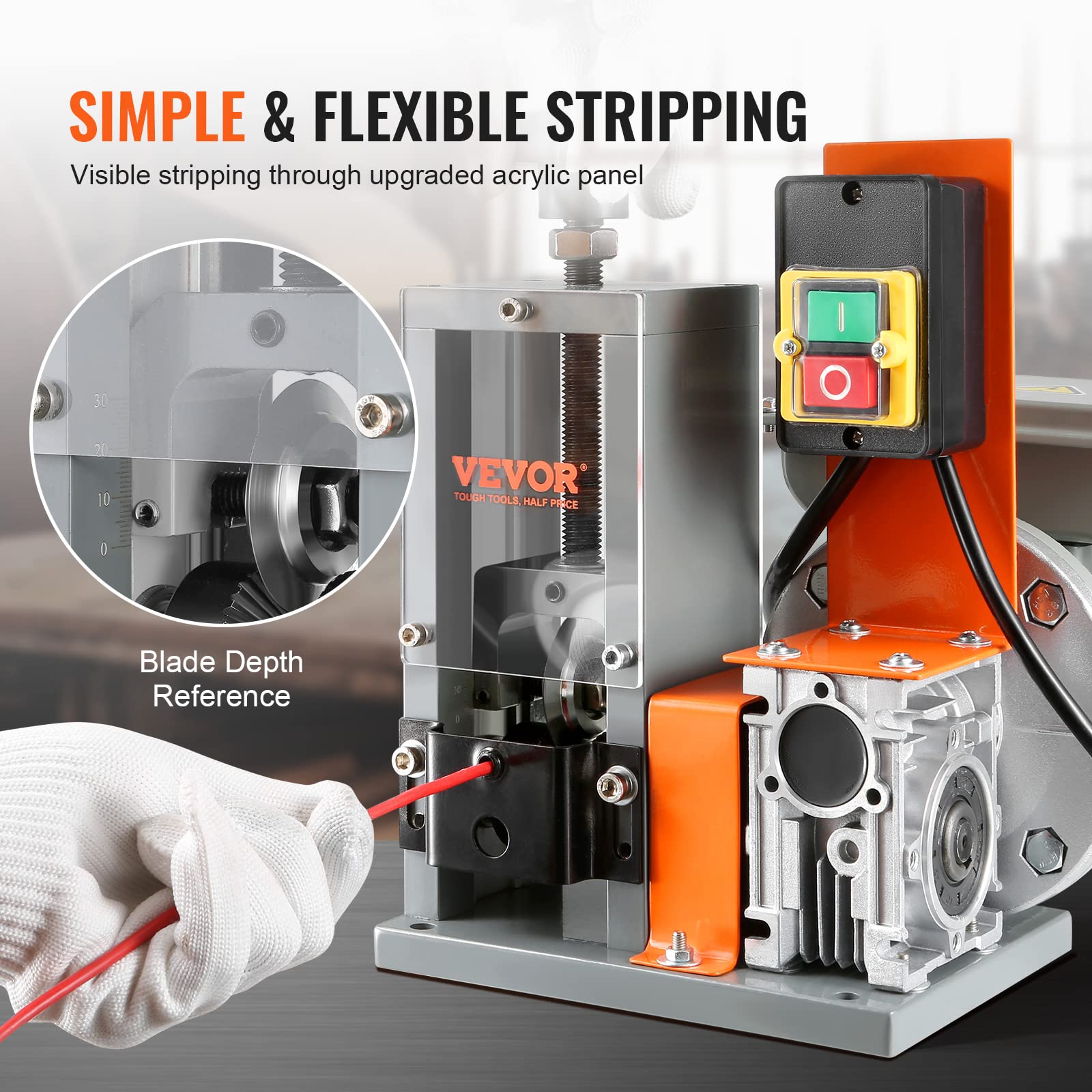 VEVOR Automatic Electric Wire Stripping Machine 0.06