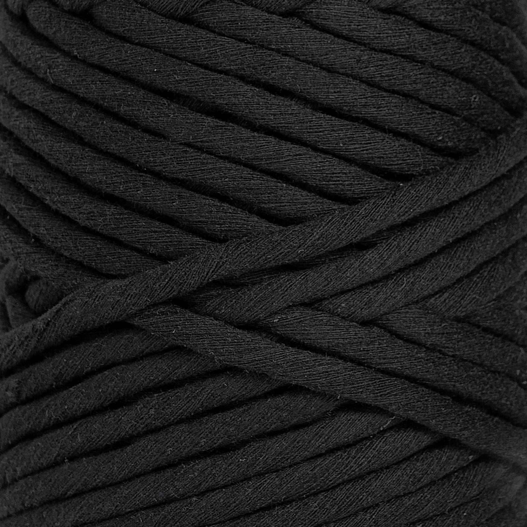 JUMBO SOFT COTTON CORD - 8MM Zero Waste Eco-Friendly Craft Rope - Single Strand Sample for Macrame, DIY Projects & Sustainable Home Decor