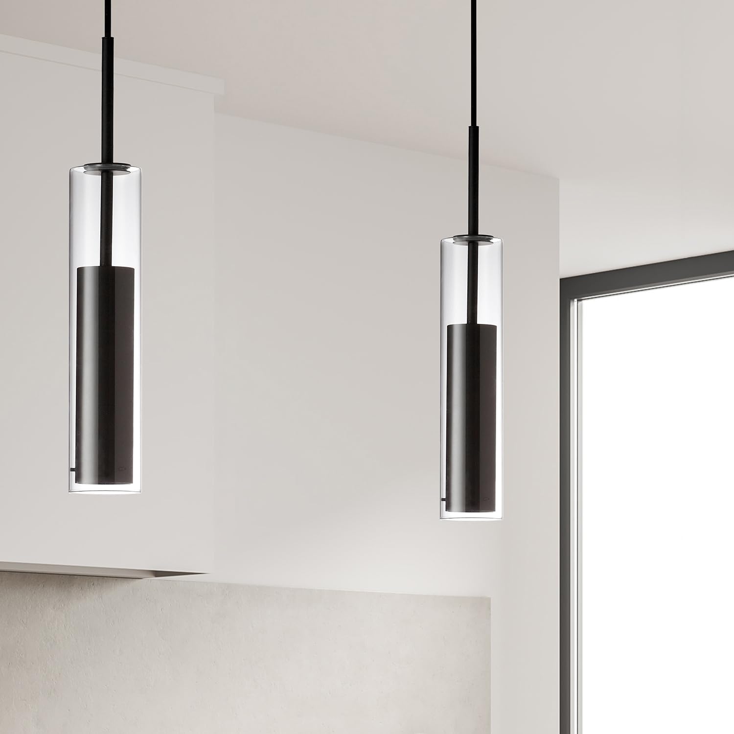 Dainolite LUN-1LEDP Modern LED Dimmable Pendant Light Fixture - 12