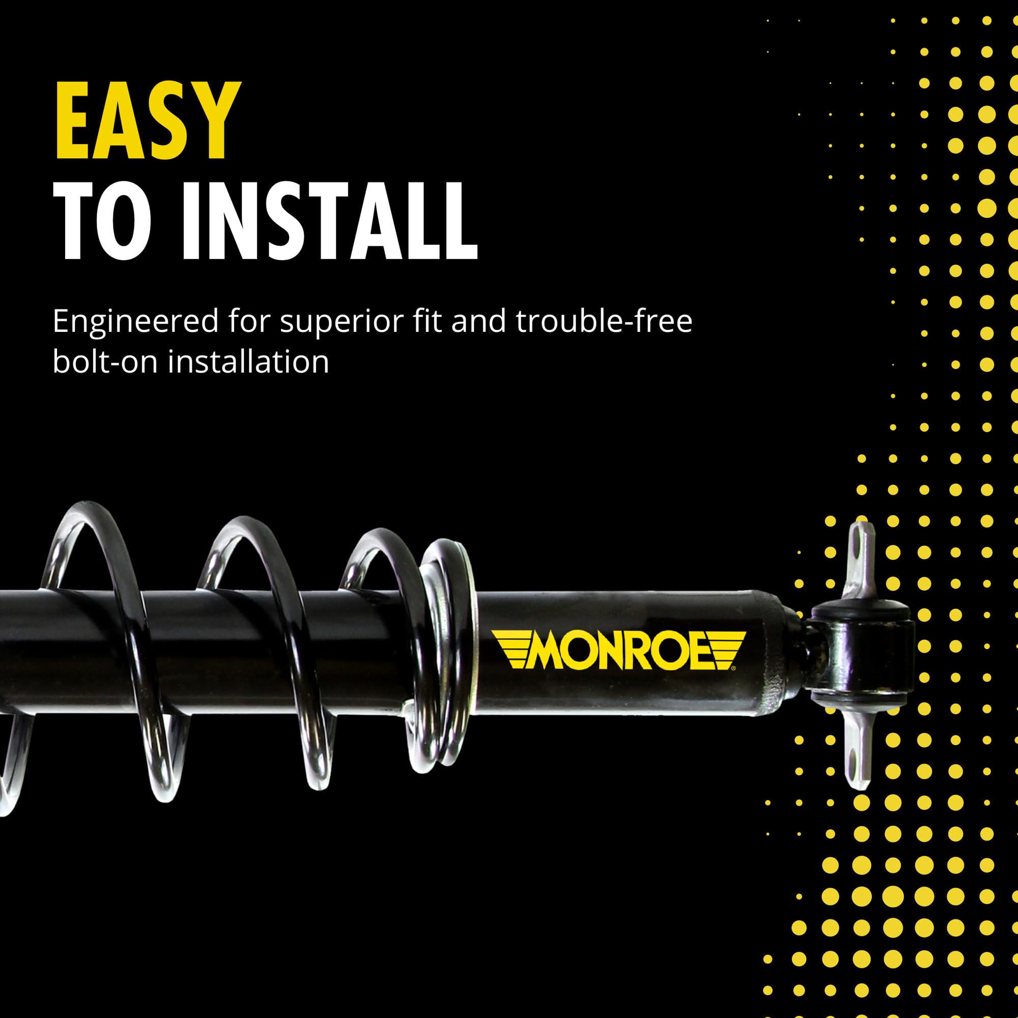 Monroe 90009C Air Shock to Load Assist Shock Conversion Kit – Heavy Duty Suspension Upgrade for Trucks & SUVs – Perfect for Towing, Hauling & Off-Road Adventures