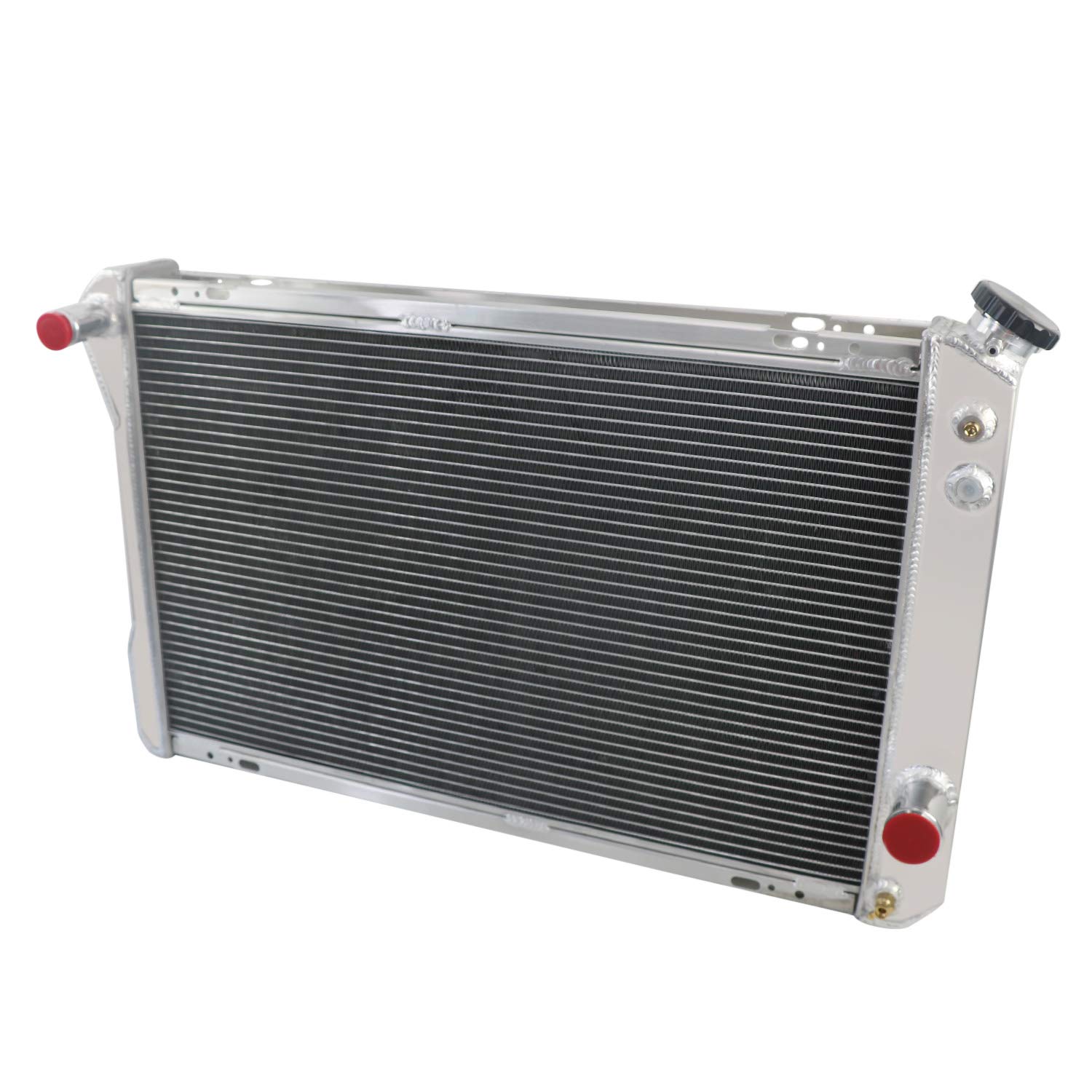 ECMRAD 4 Row Aluminum Radiator for 1982-1992 Chevy Camaro Z28 RS & Pontiac Firebird Trans Am V8 5.0L 5.7L 350 305 Engine - High Performance Cooling System with Shroud Fan & Relay - Perfect for Street Racing, Off-Roading & Hot Weather Driving