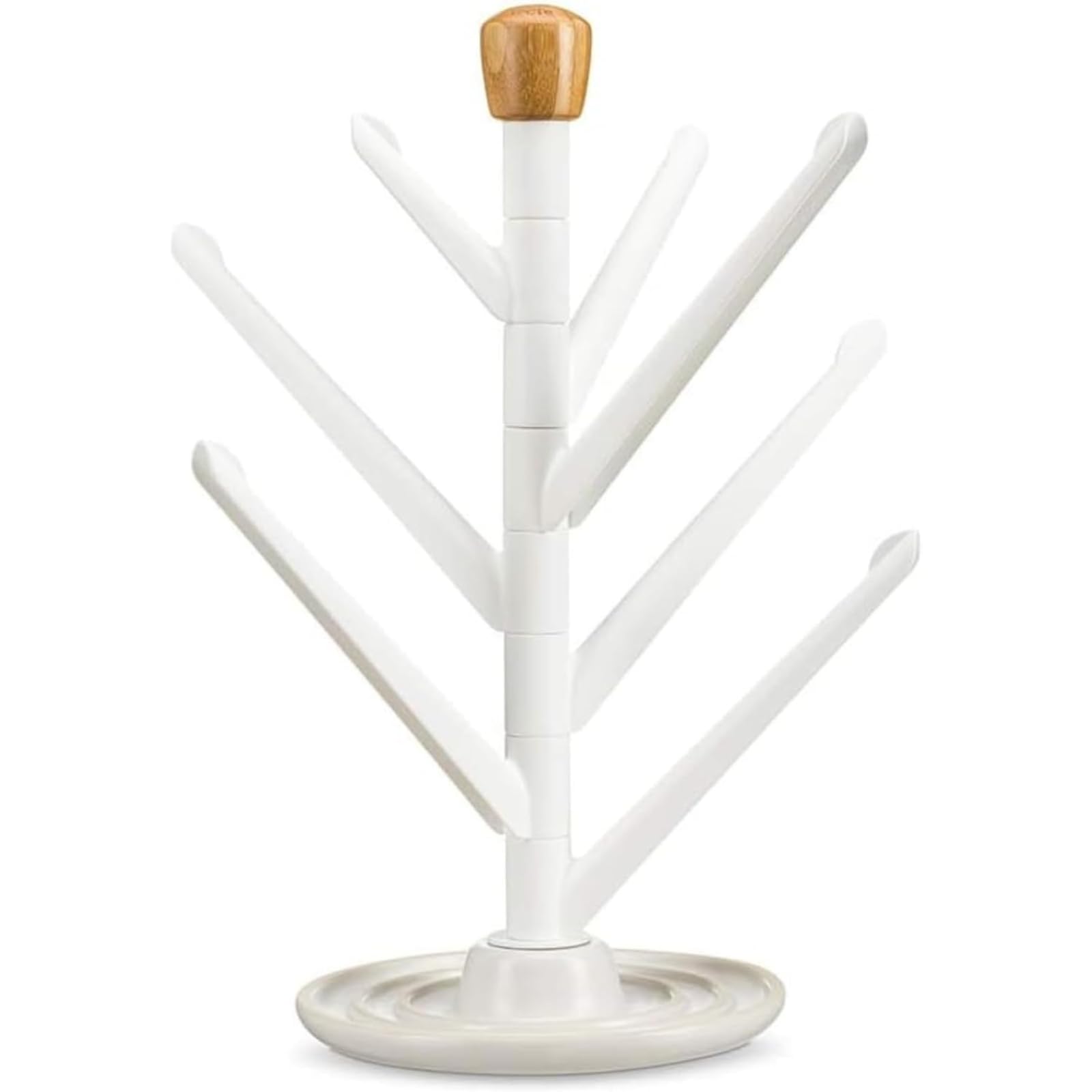 Full Circle Branch Out Kitchen Sink Accessories - White Sinkside Organizer for Sponges & Brushes | Perfect for Small Kitchen Countertops & Dishwashing Areas