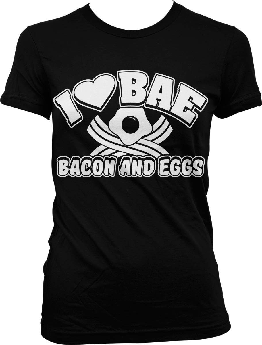 I Love BAE Hoodie - Bacon & Eggs Graphic Tee for Casual Wear