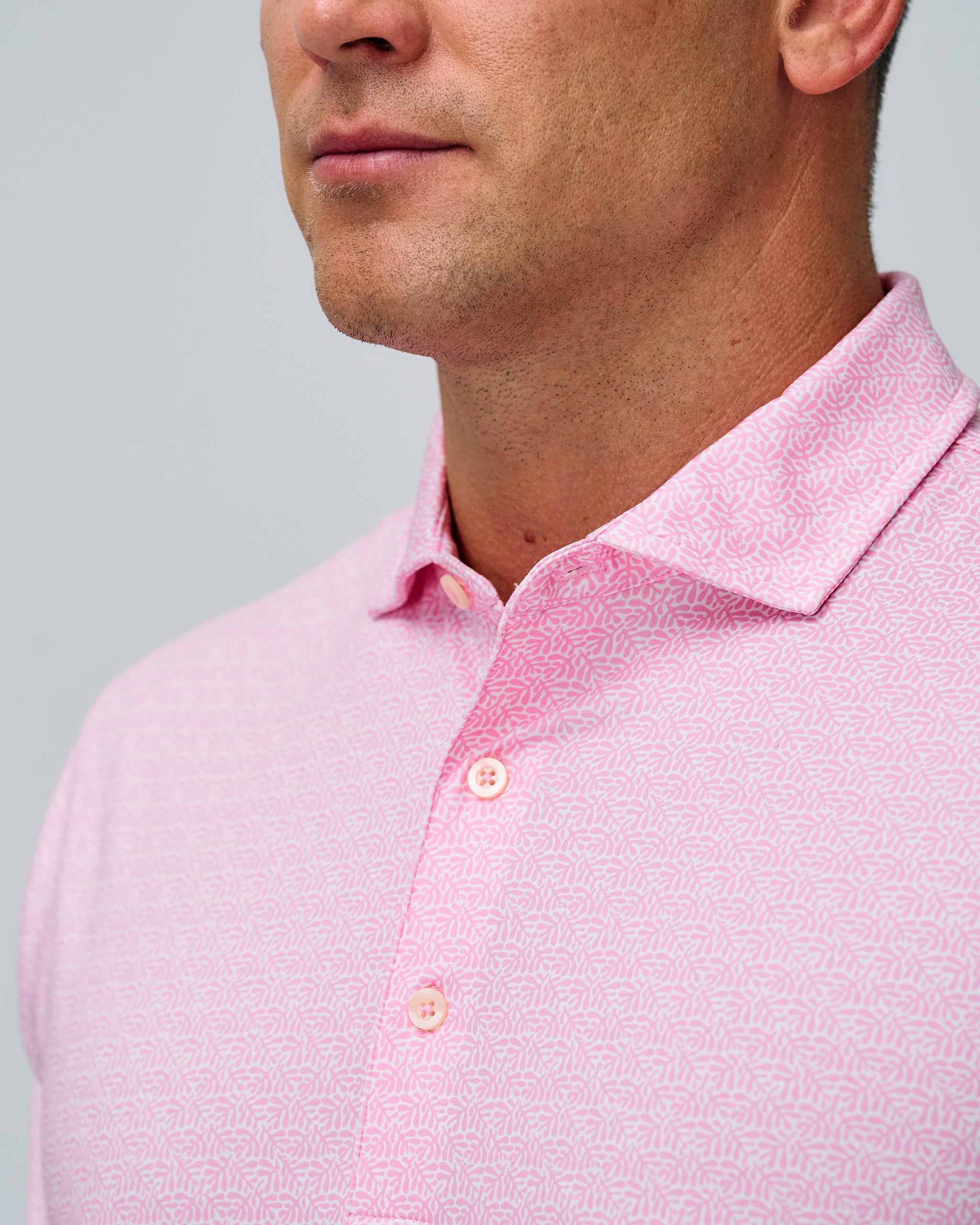 SEACLIFF PRINT POLO Shirt for Men - Stylish Casual Short Sleeve Button Down Shirt - Perfect for Summer, Beach, and Outdoor Activities