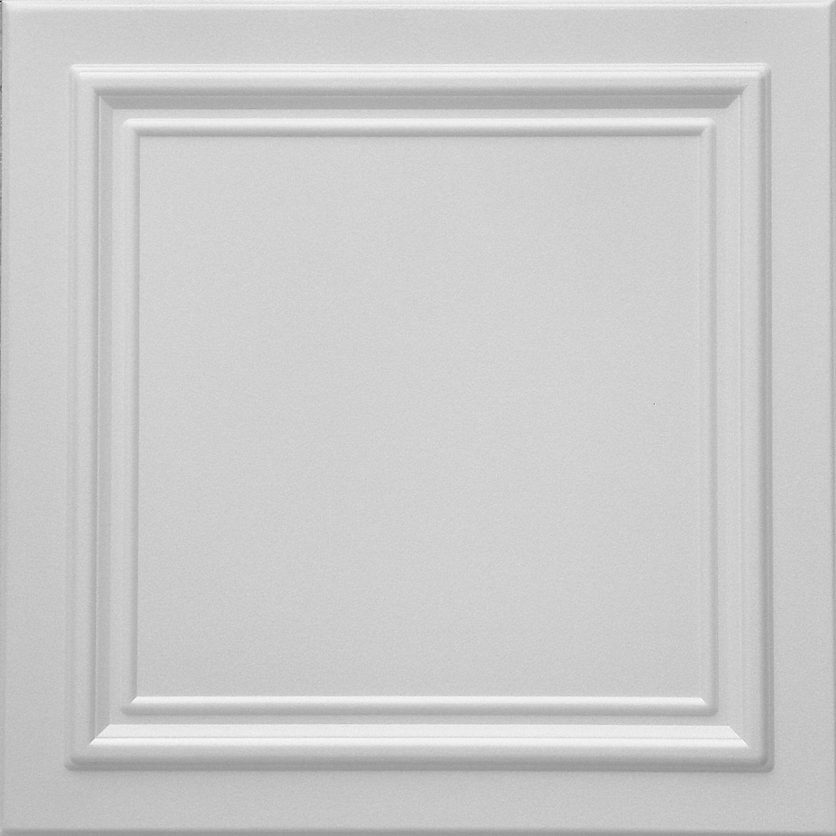 RM-24 Polystyrene (Styrofoam) Ceiling Tiles - Pack of 96, Easy Paintable DIY Decorative Panels for Popcorn Ceiling Cover, Smooth Surface Installation - Perfect for Home Renovation, Office Decor & Basement Remodeling