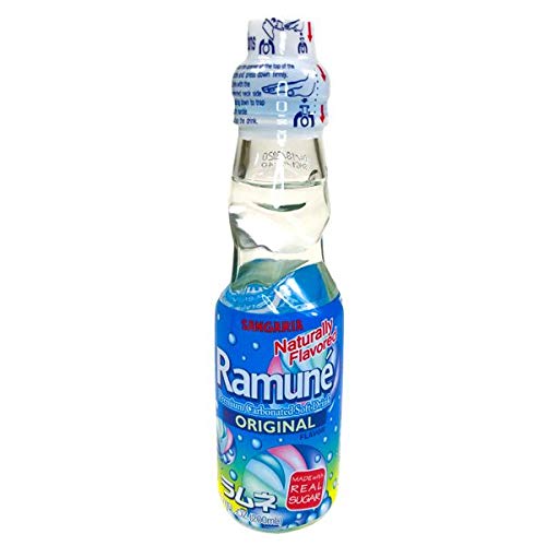 Original Flavor Ramune Japanese Marble Soda - 6 Pack (6.76 fl oz Bottles) | Refreshing Carbonated Drink for Parties, BBQs & Asian Cuisine Pairing